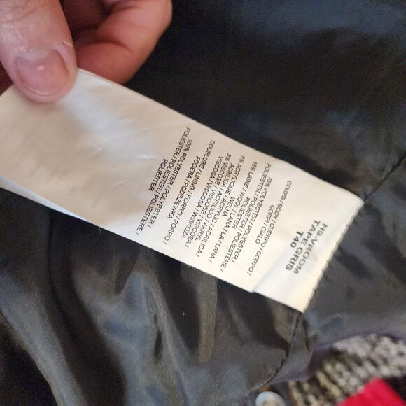 Flawless Morgan de toi unique tweed denim fringe unique jacket blazer T 40 L - Picture 12 of 13